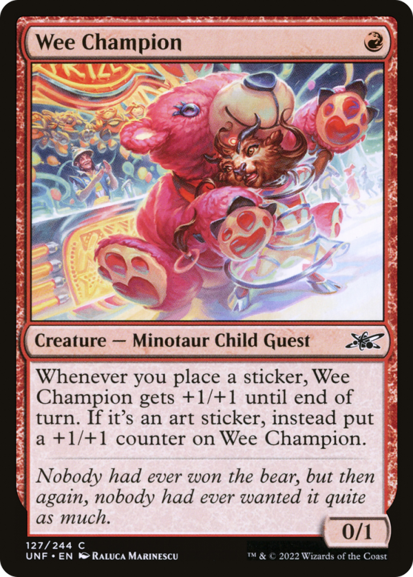 Wee Champion (UNF-127) - Unfinity Foil [Common] Fashion