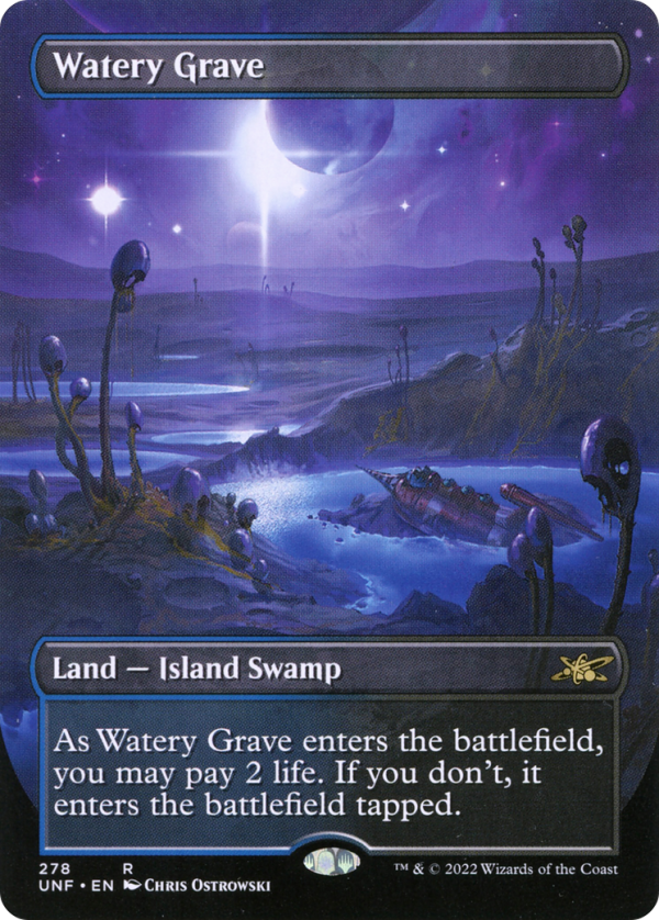 Watery Grave (UNF-278) - Unfinity (Borderless) [Rare] For Sale