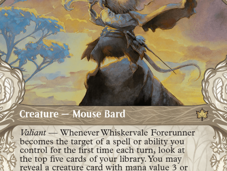 Whiskervale Forerunner (BLB-301) - Bloomburrow: (Showcase) Foil [Rare] For Sale