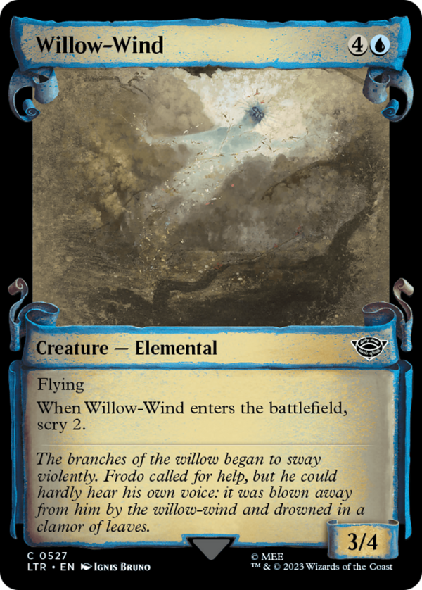 Willow-Wind (LTR-527) - The Lord of the Rings: Tales of Middle-earth: (Showcase) Scroll Foil [Common] For Cheap