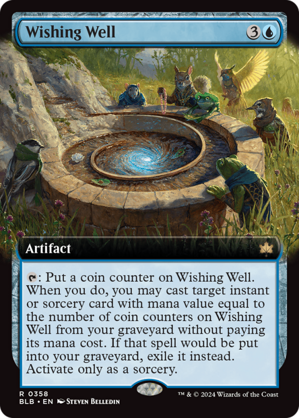 Wishing Well (BLB-358) - Bloomburrow: (Extended Art) Foil [Rare] Hot on Sale