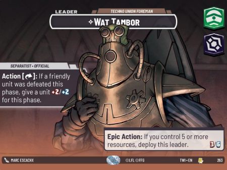 Wat Tambor - Techno Union Foreman (Showcase) (263) [Twilight of the Republic] on Sale