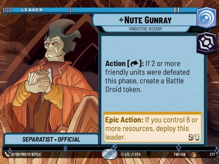 Nute Gunray - Vindictive Viceroy (Hyperspace) (277) [Twilight of the Republic] Online