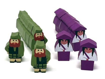 16-piece Set of Worker Meeples for Scythe: Invaders from Afar For Cheap