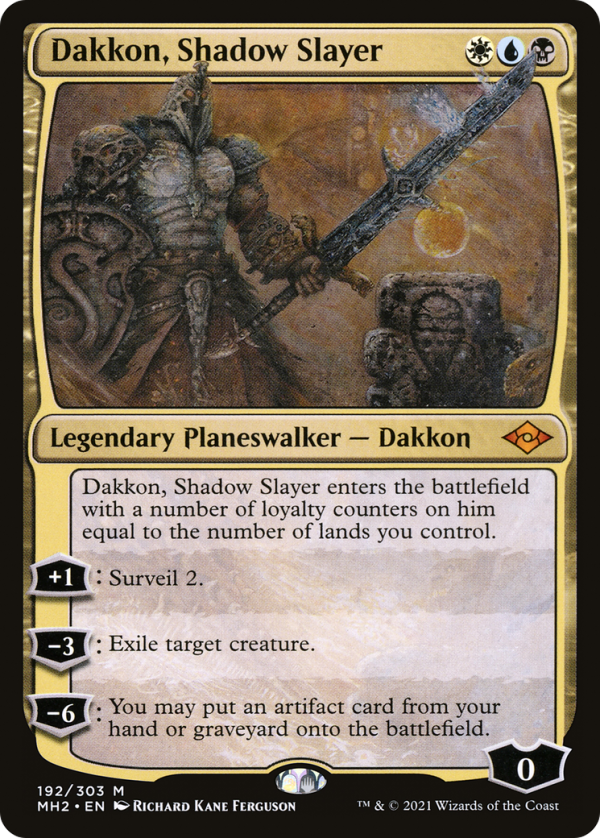 Dakkon, Shadow Slayer (MH2-192) - Modern Horizons 2 [Mythic] For Discount